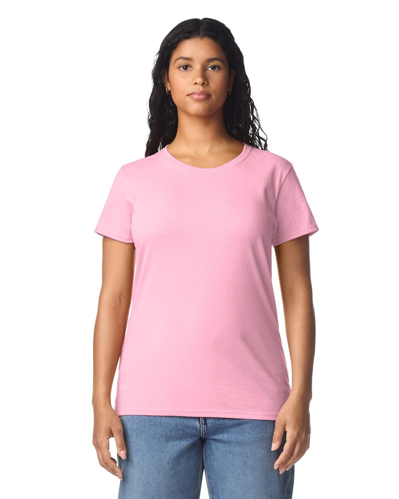[GI5000LC-44031-44027-OUTLET8] Gildan GI5000L - Heavy CottonSemi-fitted Ladies' T-shirt (M, Black)
