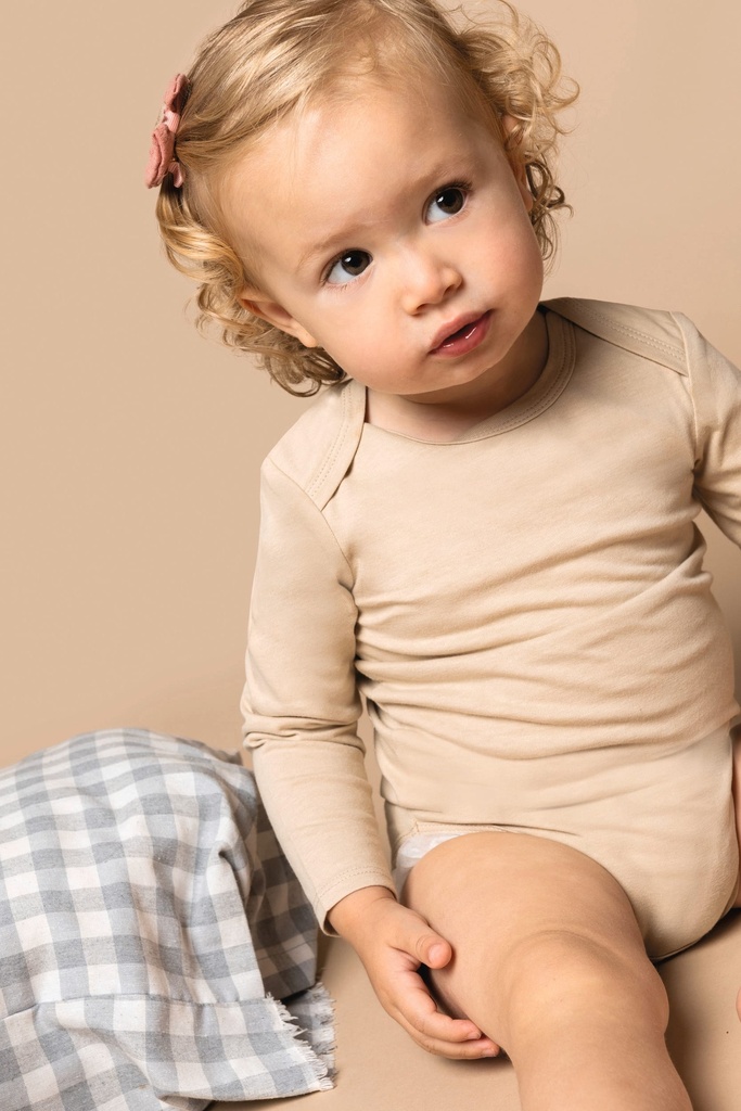 [K837-87218-85560] Kariban K837 Babyromper Lange mouwen (6M, Black)