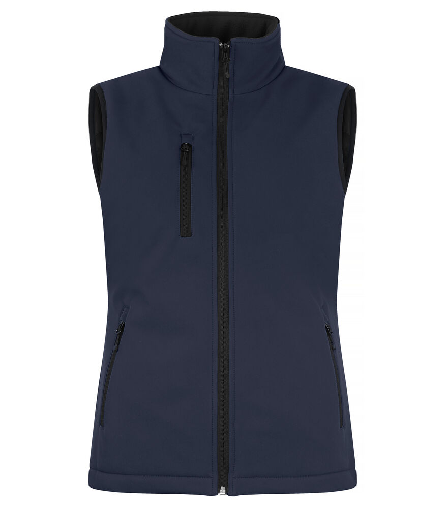 [020959-580-7] Clique Padded softshell bw ladies (XL, dark navy)