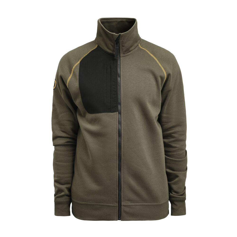 [65514195-7600-3] Jobman 5141 Full zip sweatshirt olijfgroen xs (XS, olijfgroen)