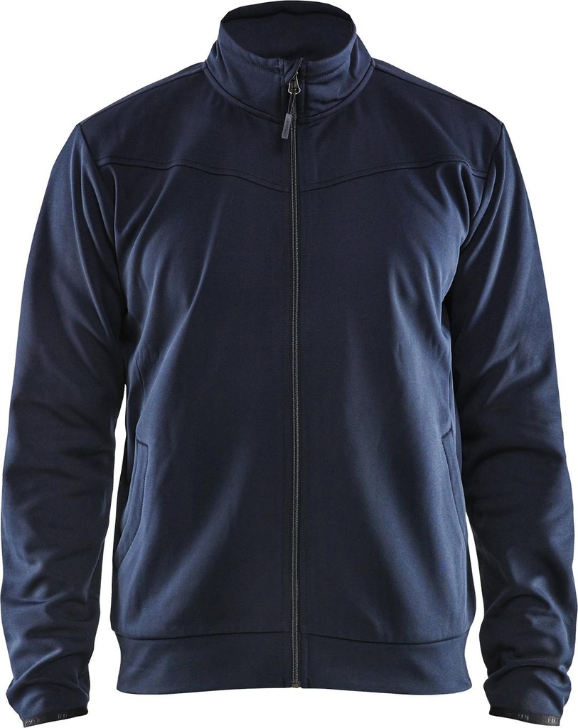 [3362-2526-8699-L] Blaklader 3362-2526 Service sweatshirt met rits (Donker marineblauw/Zwart (8699), L)
