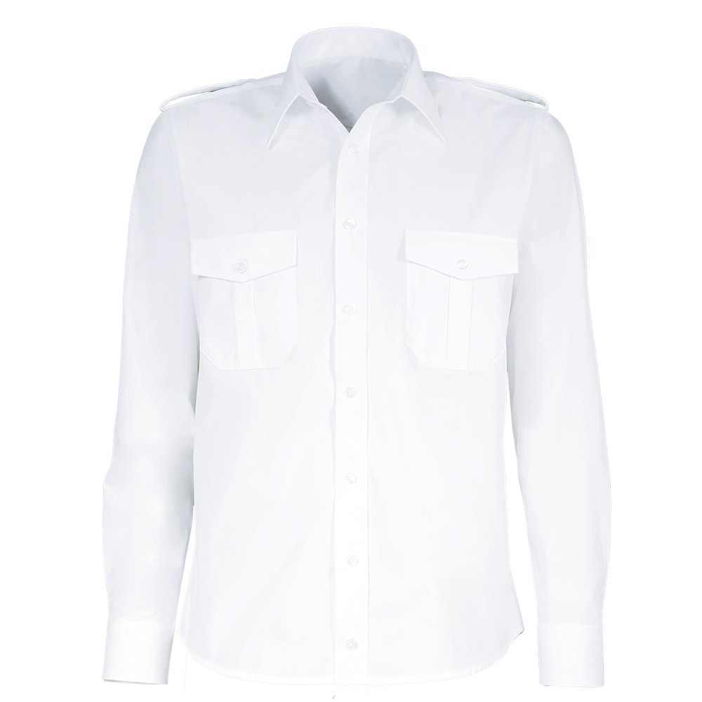 [8718752094780] GIOVANNI CAPRARO 101 - MEN'S PILOT SHIRT LONG SLEEVE (White (10), 44)