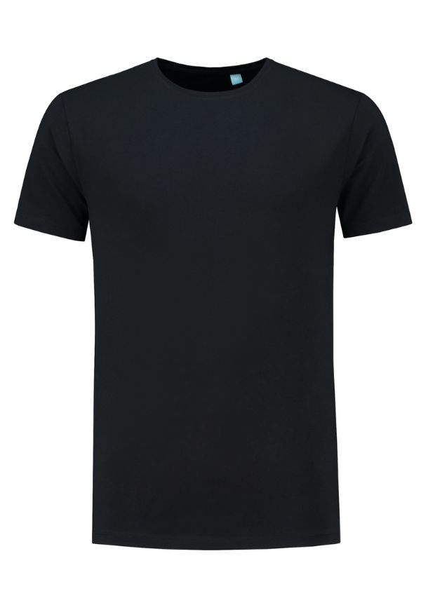 [LEM1130_BK_M] Lemons & Soda T-shirt crewneck fine cotton elasthan (Black (BK), M)