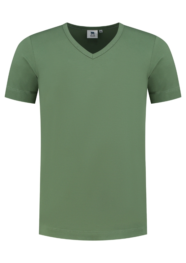 [LEM1264_PU_S] Lemons & Soda T-shirt V-neck cot/elast SS voor hem (Purple (PU), S)