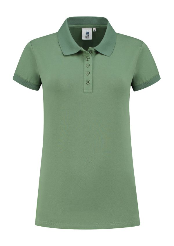 [LEM3570_DG_M] Lemons & Soda Polo Basic Cot/Elast SS voor haar (Dark Grey (DG), M)