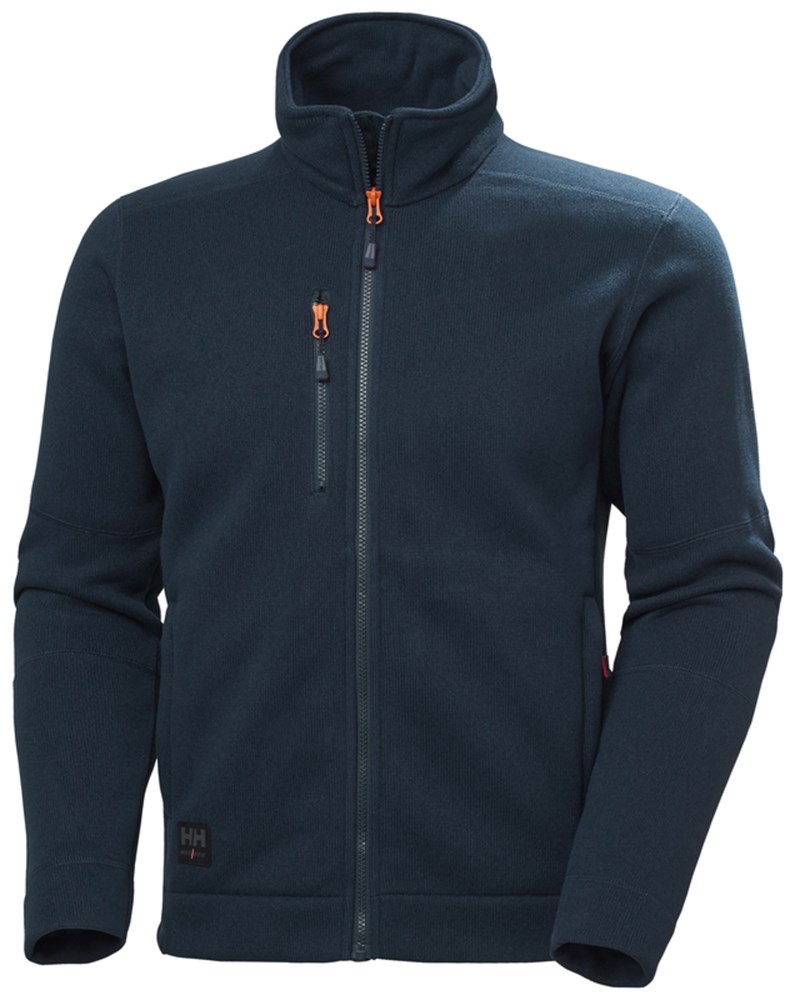 [7040056955575] Helly Hansen 72250 KENSINGTON KNIT FLEECE JACKET (NAVY - 590 (590), XL)