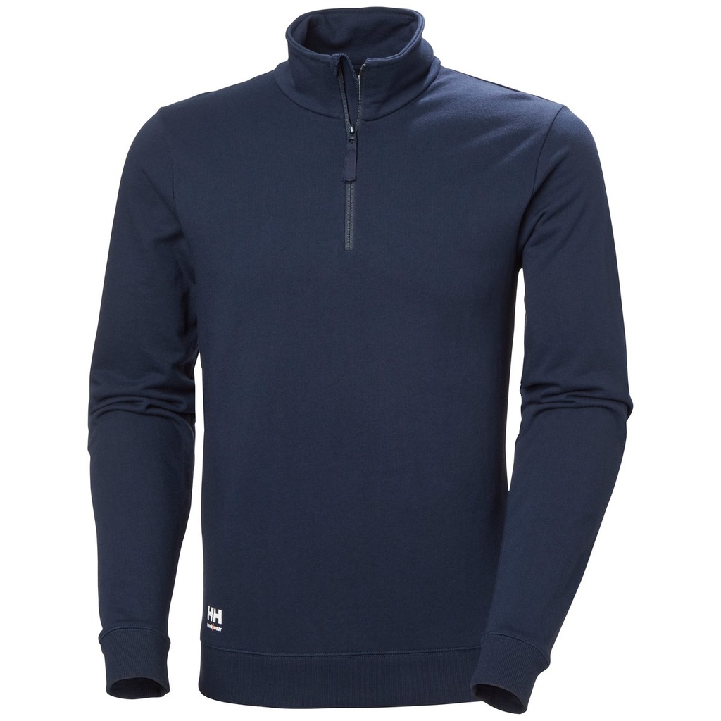 [7040058562207] Helly Hansen 79210 MANCHESTER HALF ZIP SWEATSHIRT (NAVY - 591 (591), XL)