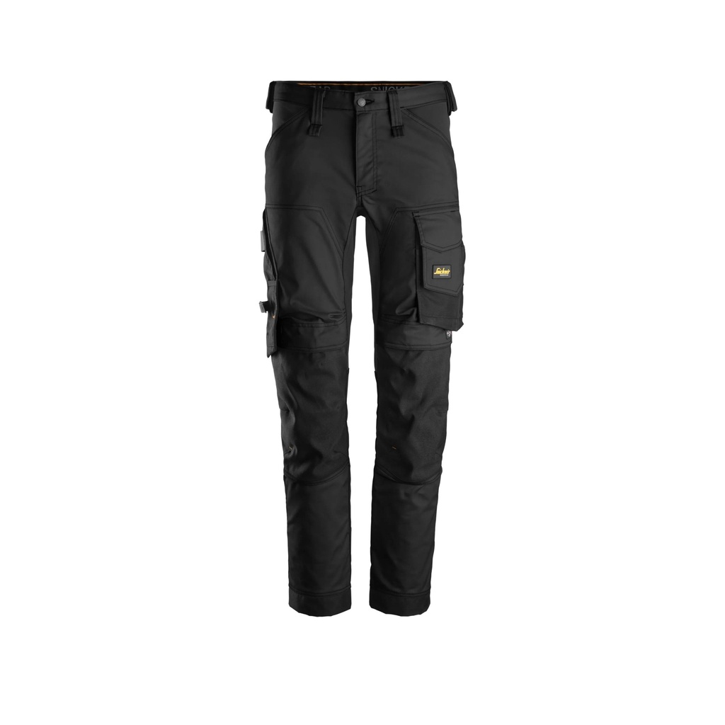 [63410404048] Snickers Workwear 6341 AllroundWork, Stretch Werkbroek (Zwart - Zwart (0404), 48)