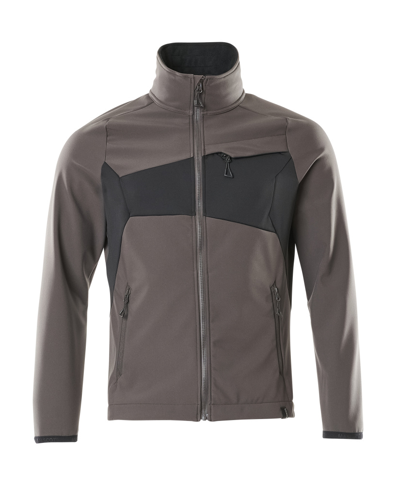 [20102-253-1809-S] Mascot 20102 Softshell jas (donkerantraciet/zwart (1809), S)