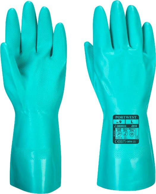 [A810GNRL] Portwest A810 Nitrosafe Chemical Gauntlet (L)