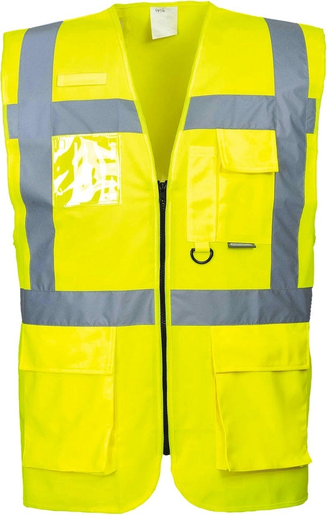 [S476YERL] Portwest S476 Berlin Hi-Vis Executive Vest (Yellow, L)