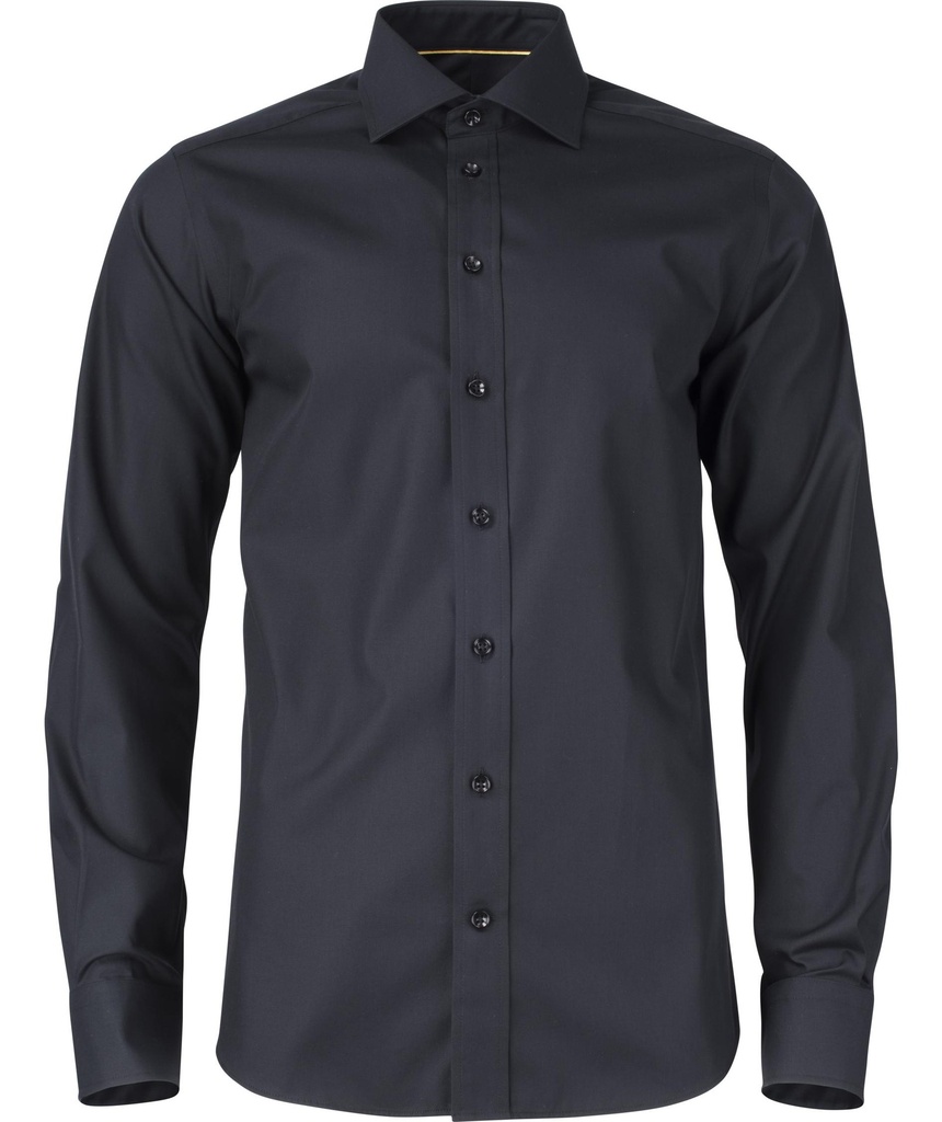 [2905001-900-8] J. Harvest & Frost Yellow Bow 50 Hemd Regular Fit Heren (Zwart 900 (900), XXL)