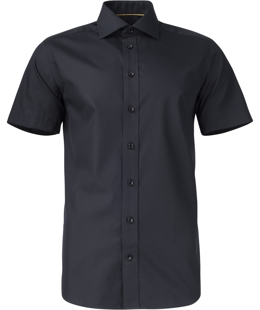 [2905022-900-8] J. Harvest & Frost Yellow Bow 50 S/S Hemd Slim Fit Heren (Zwart 900 (900), XXL)