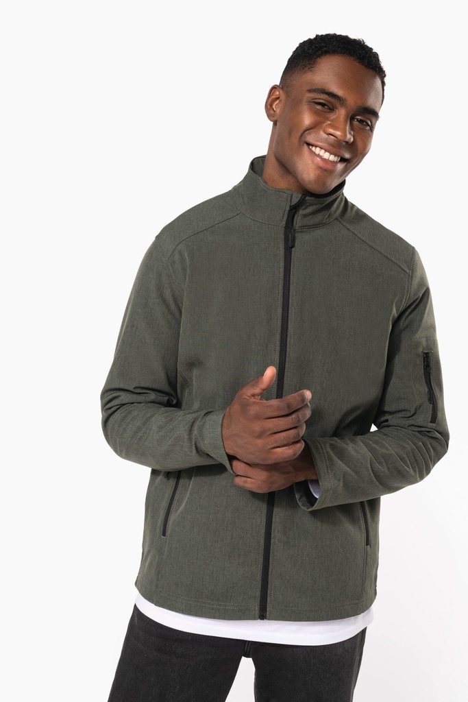 [K401-76633-20326] Kariban K401 Softshell jas (Marl Green (76633), XL)