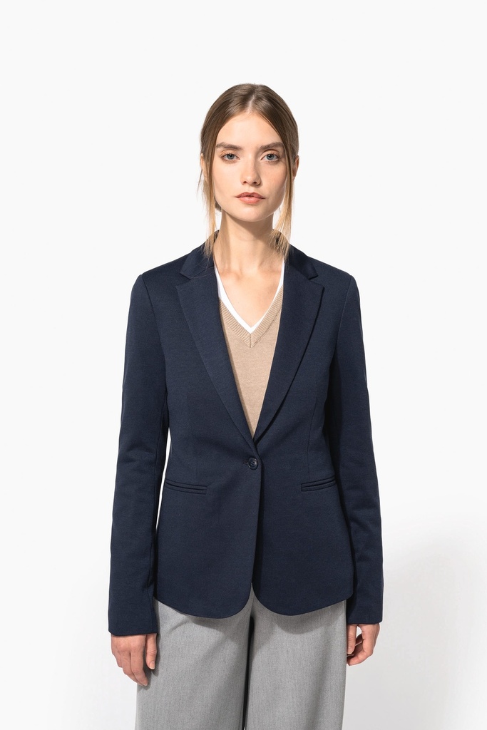 [K6133-59747-59742] Kariban K6133 Damesjas van tricot (Night Navy Heather (59747), 38 NL (40 FR))