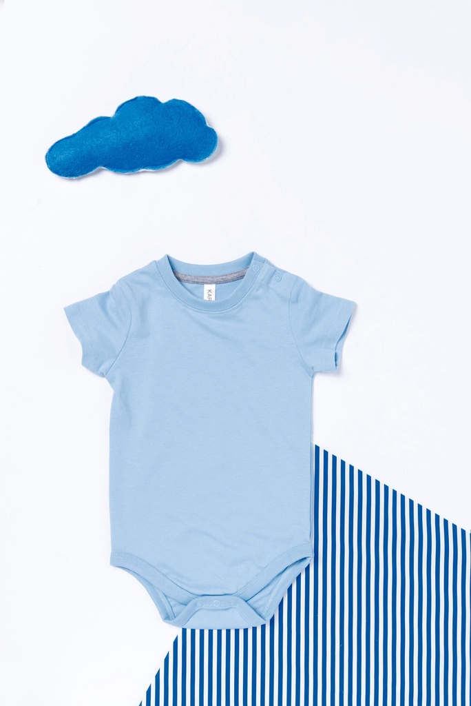 [K831-46723-46724] Kariban K831 Babyromper korte mouwen (Black (46723), 6M)