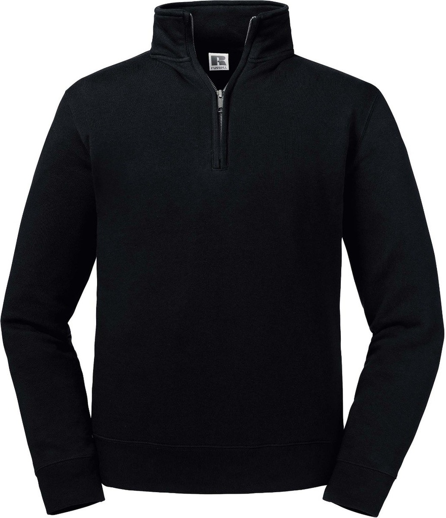 [RU270MC-65922-65917] Russell RU270MC Sweater met ritskraag Authentic (Black (65922), L)