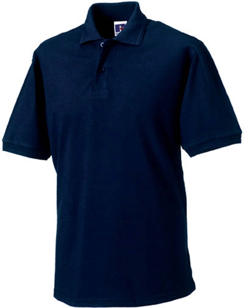 [RU599MCX-58242-58228] Russell RU599M Hardwearing Polycotton Polo (French Navy (58242), 3XL)