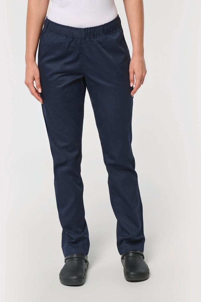 [WK708C-93500-76517] WK. Designed To Work WK708 Damesbroek in polykatoen (Navy (93500), L)