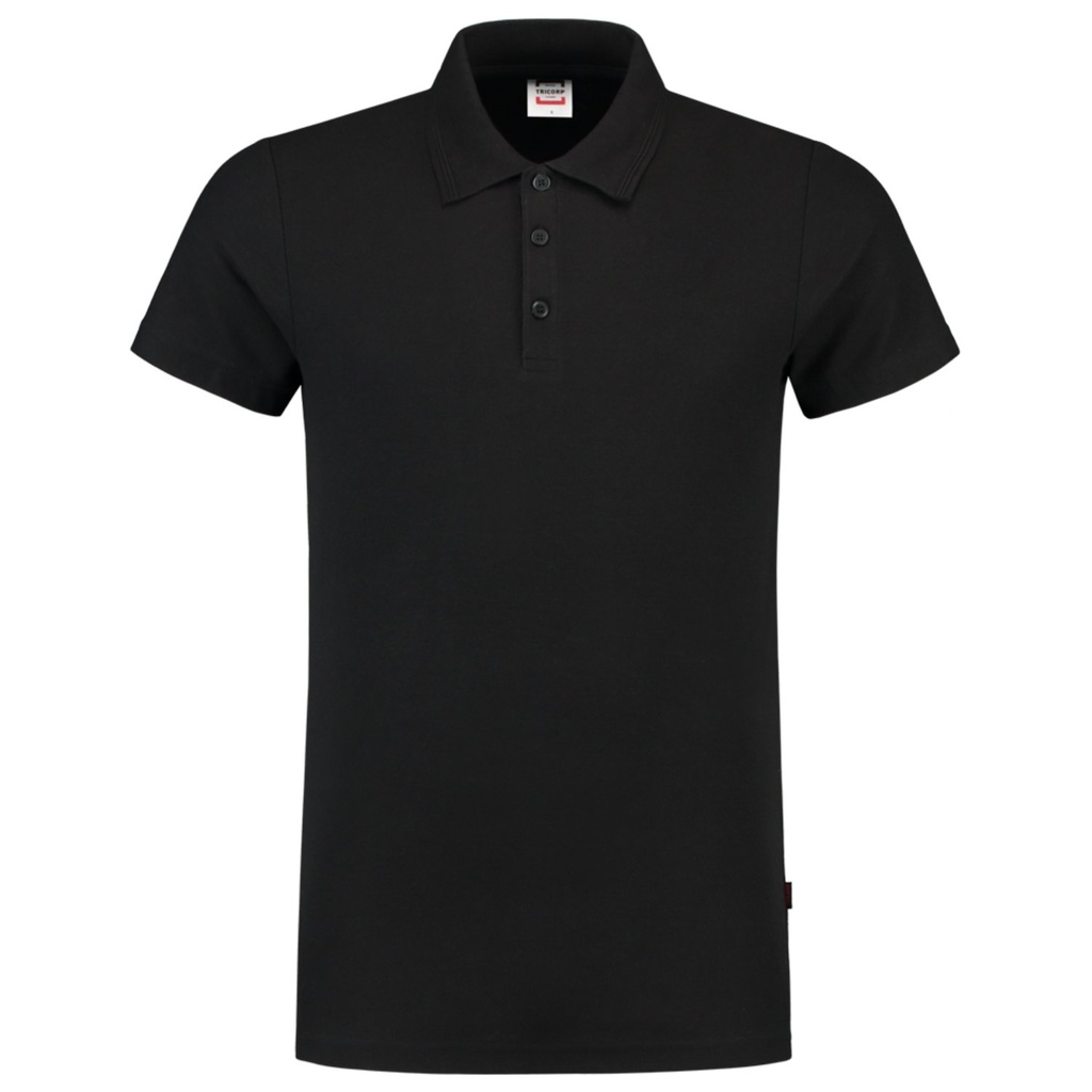 [8718326049055] Tricorp 201005 Poloshirt Fitted 180 Gram (Black, S)