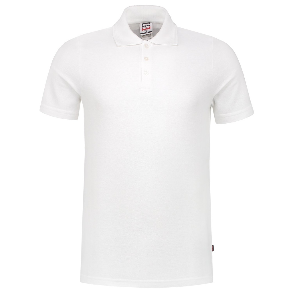 [8718326112872] Tricorp 201020 Poloshirt Fitted 60°C Wasbaar (White, L)