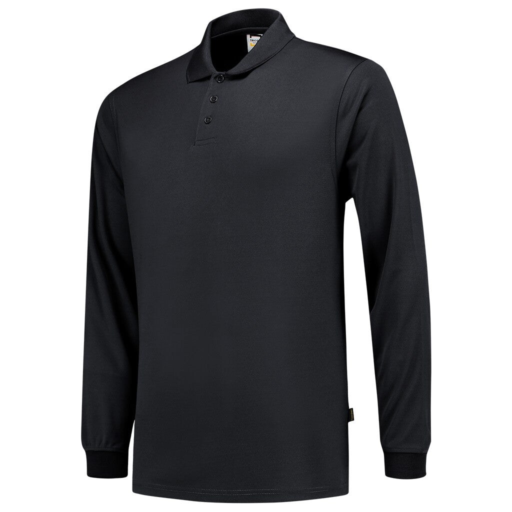 [8718326087057] Tricorp 202005 Poloshirt UV Block Cooldry Lange Mouw (Navy, L)