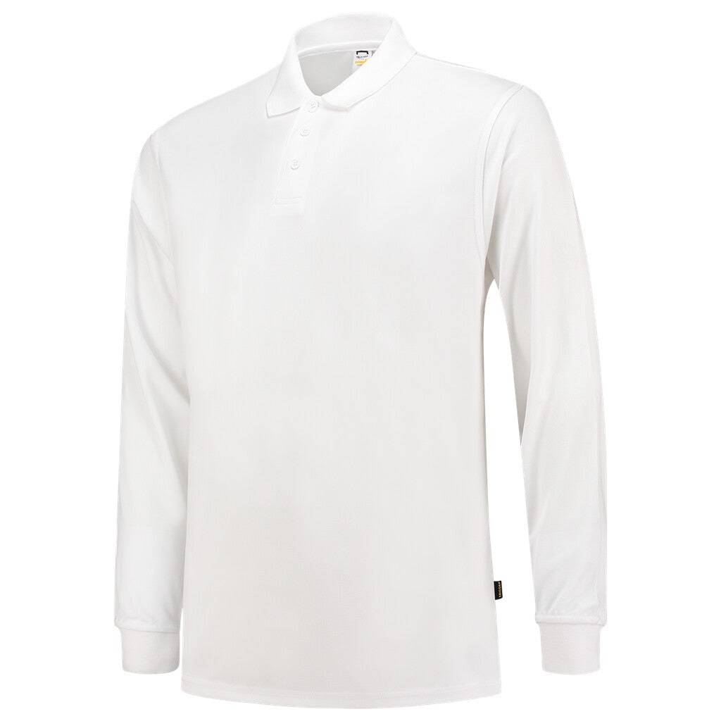 [8718326087156] Tricorp 202005 Poloshirt UV Block Cooldry Lange Mouw (White, M)