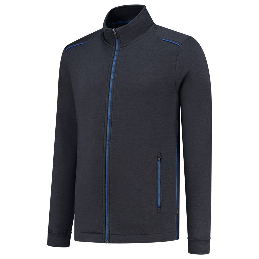 [8718326170872] Tricorp 302702 Sweatvest Accent (NavyRoyalblue, L)