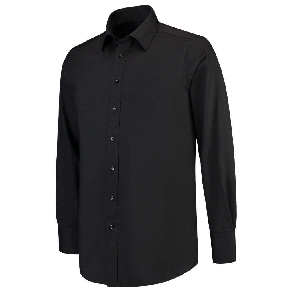 [8718326075719] Tricorp 705006 Overhemd Stretch (Black, 38/7)