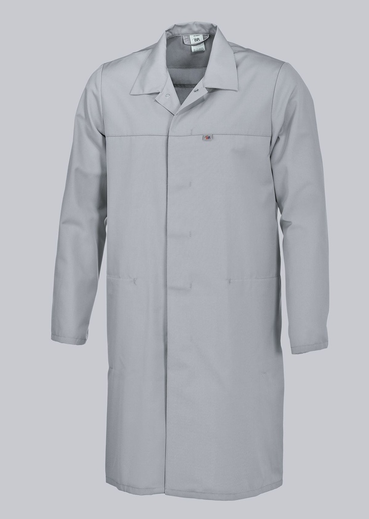 [1673-500-51-2XLn] BP 1673-500 BP® HACCP Lange jas voor haar & hem (lichtgrijs, 2XLn)