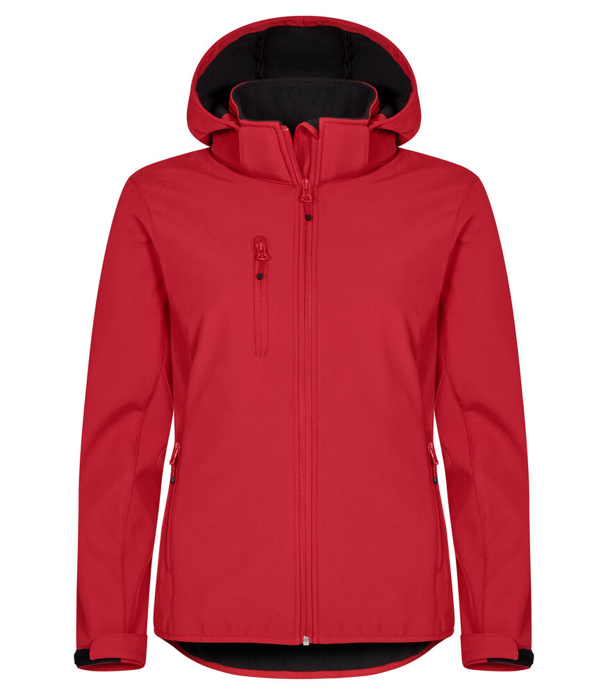 [0200917-99-8] Clique 0200917 Classic Softshell Hoody Jacket Women (zwart (99), XXL)