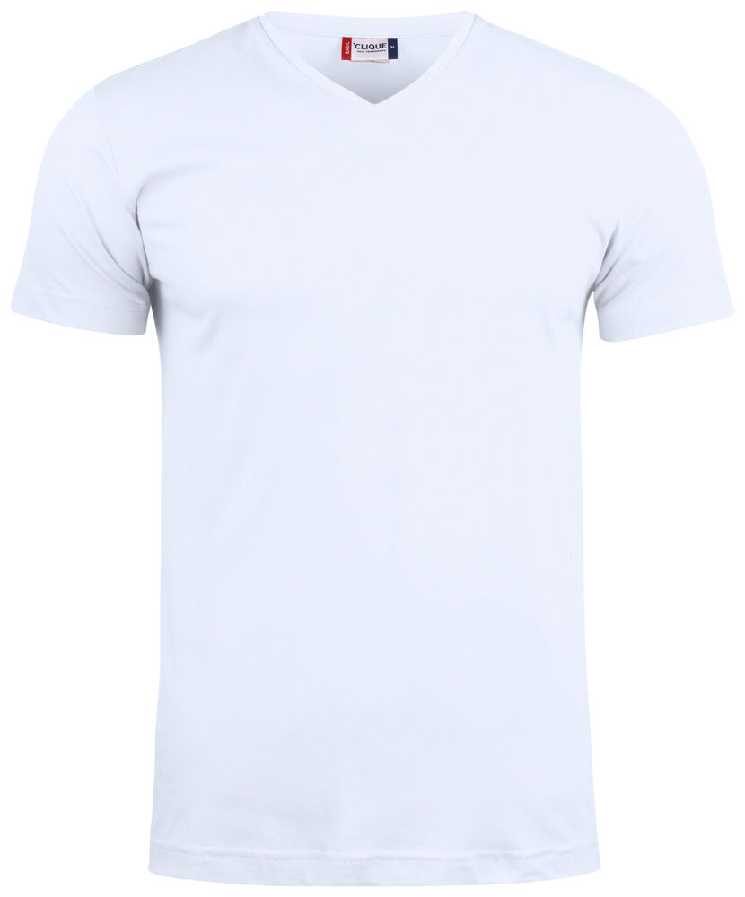 [029035-35-7] Clique 029035 Basic-T V-neck (rood (35), XL)