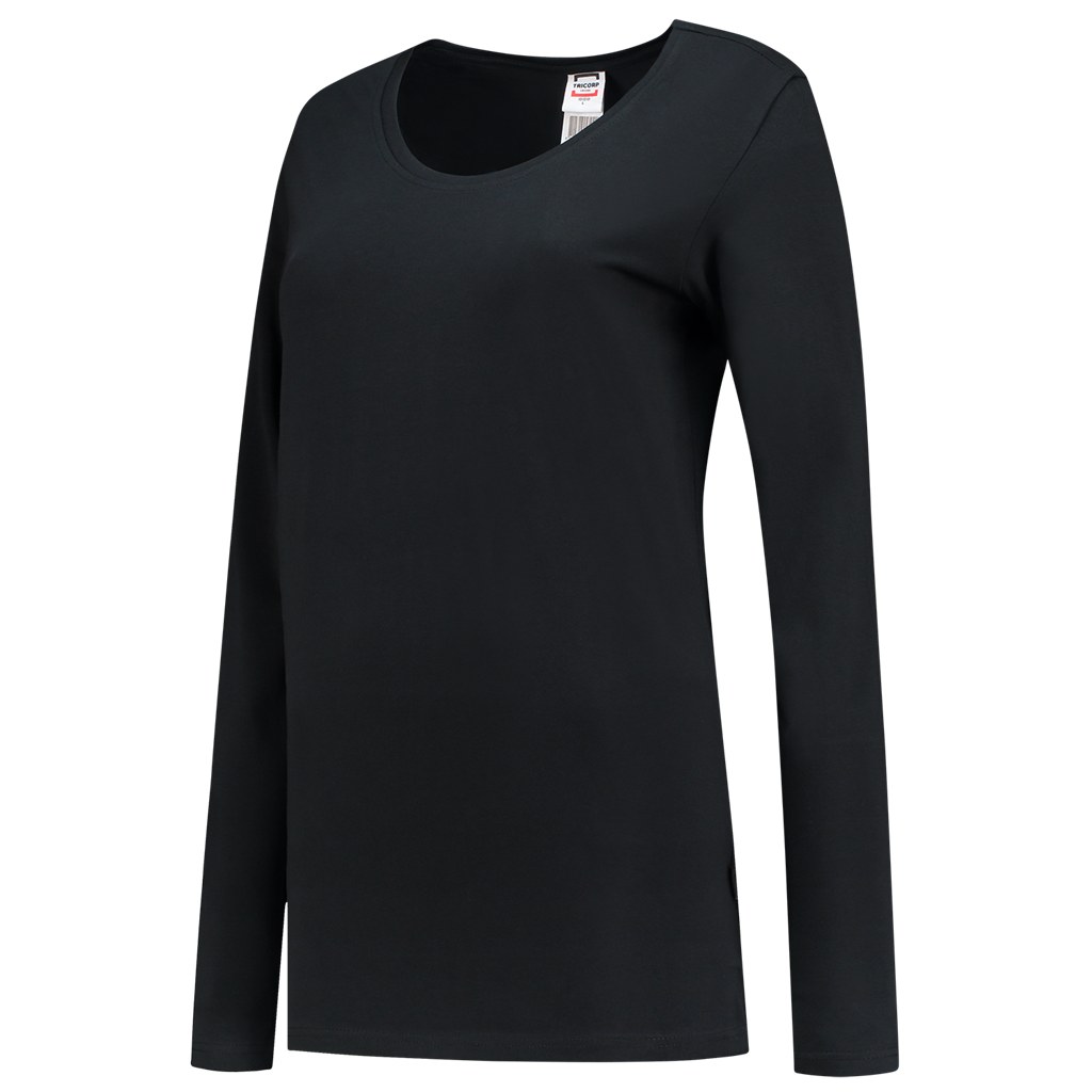 [8718326095090] Tricorp 101010 T-shirt Lange Mouw Dames (Black, L)