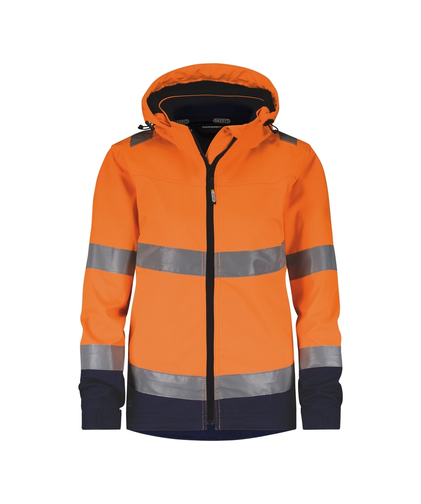 [3004664074B668100L] DASSY® Malaga Women (L, FLUO-ORANJE/MARINEBLAUW)
